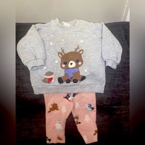 H&M Baby Girl 2 Piece Outfit - Size 6 months